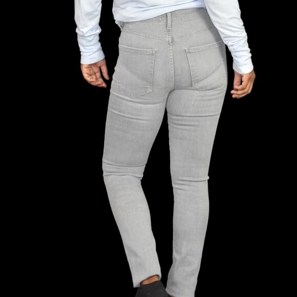 Agolde Sophie Jean Grey Light Fame Skinny Slim High Waist Cotton Stretch Size 26 - Picture 15 of 16